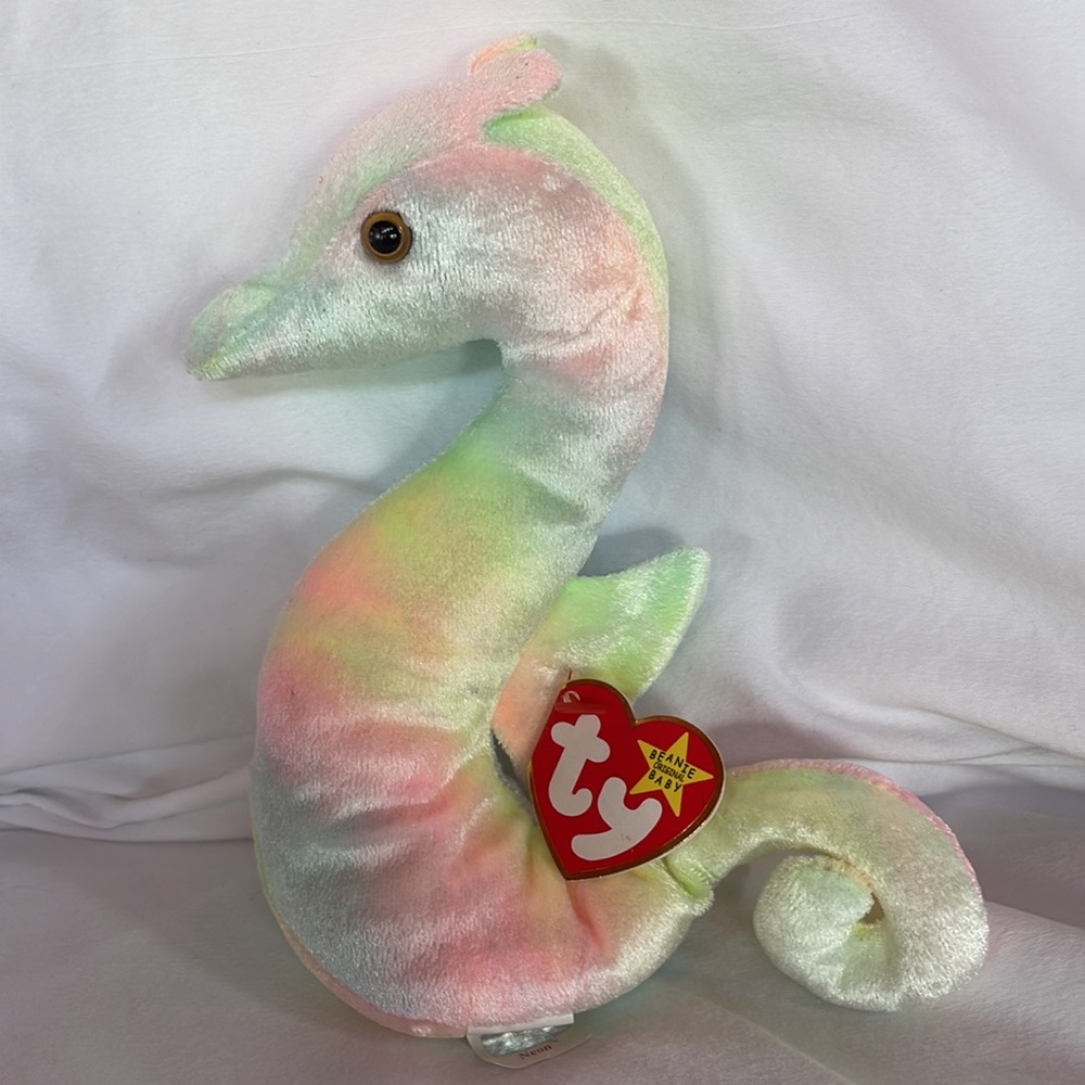 Original Beanie Baby “Neon” Seahorse